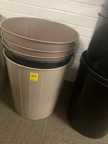 METAL TRASH CANS