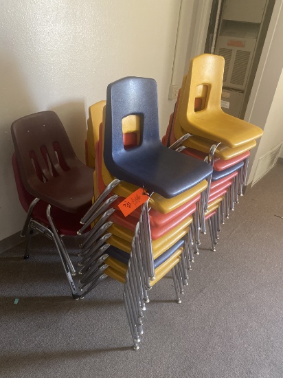 ASST COLOR STACKING CHAIRS