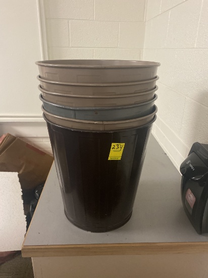 METAL TRASH CANS