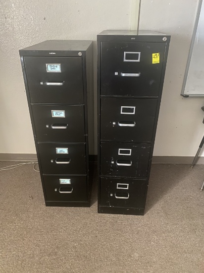 HON BLACK FILING CABINETS