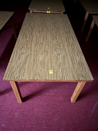 SHORT 25-1/2" 3'X 6' LIBRARY TABLE