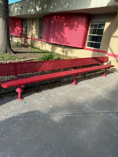 RED PARK BENCH 15'