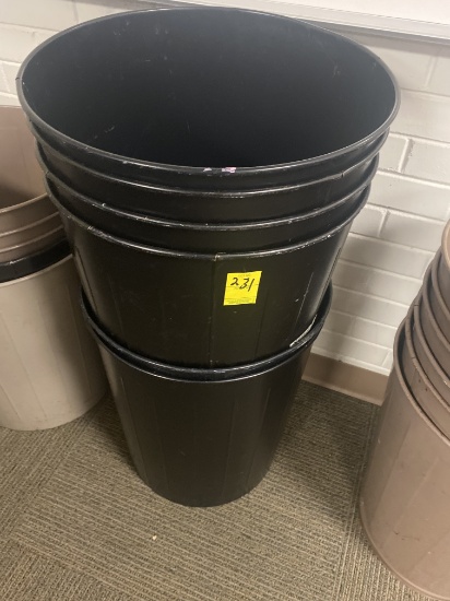 METAL TRASH CANS