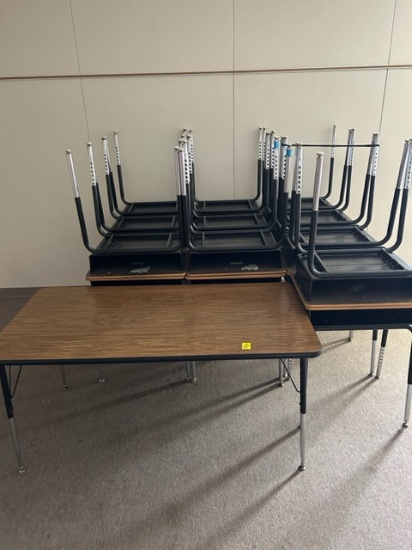 TABLE & STUDENT DESKS