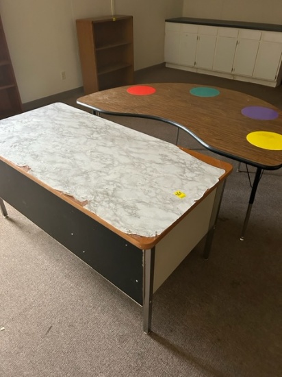 DESK AND TABLE