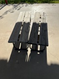 SMALL WOODEN BENCHES QTY OF 2