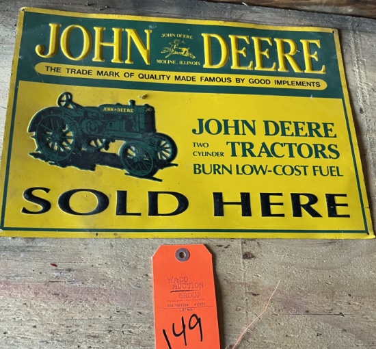 JOHN DEERE TIN SIGN