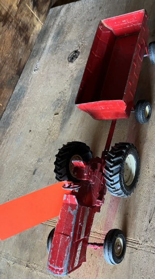 FARMALL TOY TRACTOR & CART