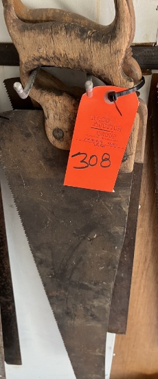 2 OLD HAND SAWS