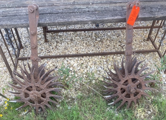 2 OLD PLOW PARTS