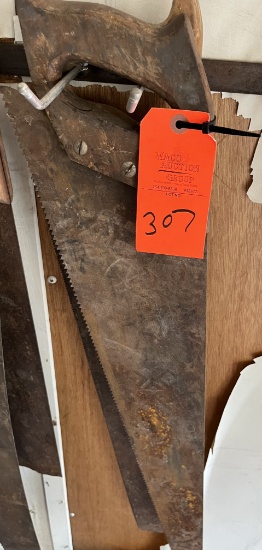 2 OLD HAND SAWS