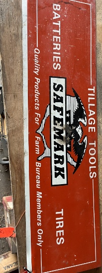 SAFEMARK TIN SIGN