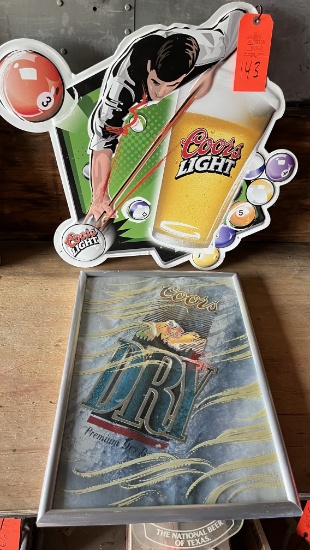 COORS LIGHT TIN/COORS DRY PRINT