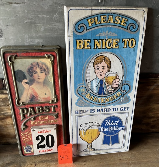 PABST BLUE RIBBON ADV PIECES