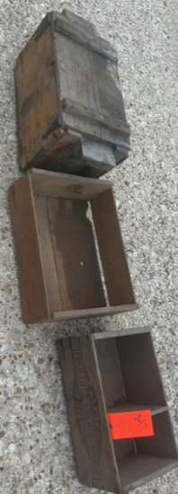 OLD WOODEN CRATES