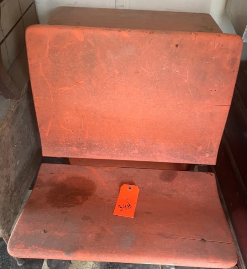 OLD WOODEN SCHOOL DESK