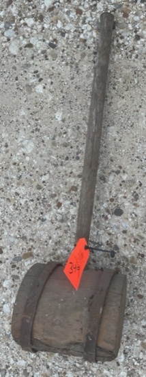OLD WOODEN MALLET