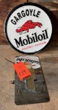 CHEVY PLATE & MOBILOIL SIGN