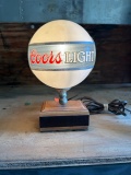 OLD COORS LIGHT GLOBE ALARM CLOCK