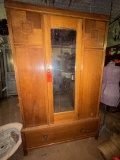VERY NICE ARMOIRE WITH MIRROR