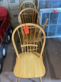 HOOP BACK WOODEN DINING CHAIRS