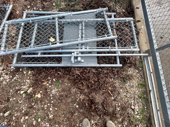 3 CHAINLINK COMMERCIAL GATES USED