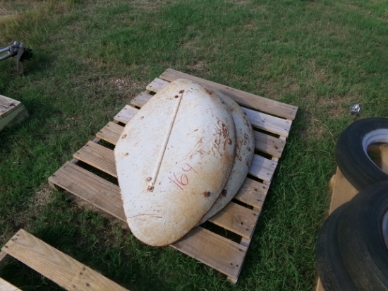 2 Rear Ford Tractor Fenders