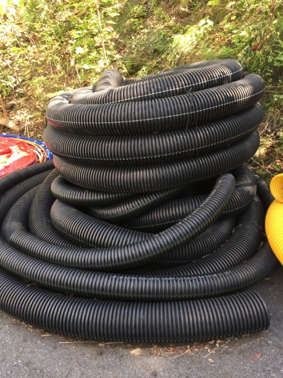 Lot of Corrugated Drainage Pipe