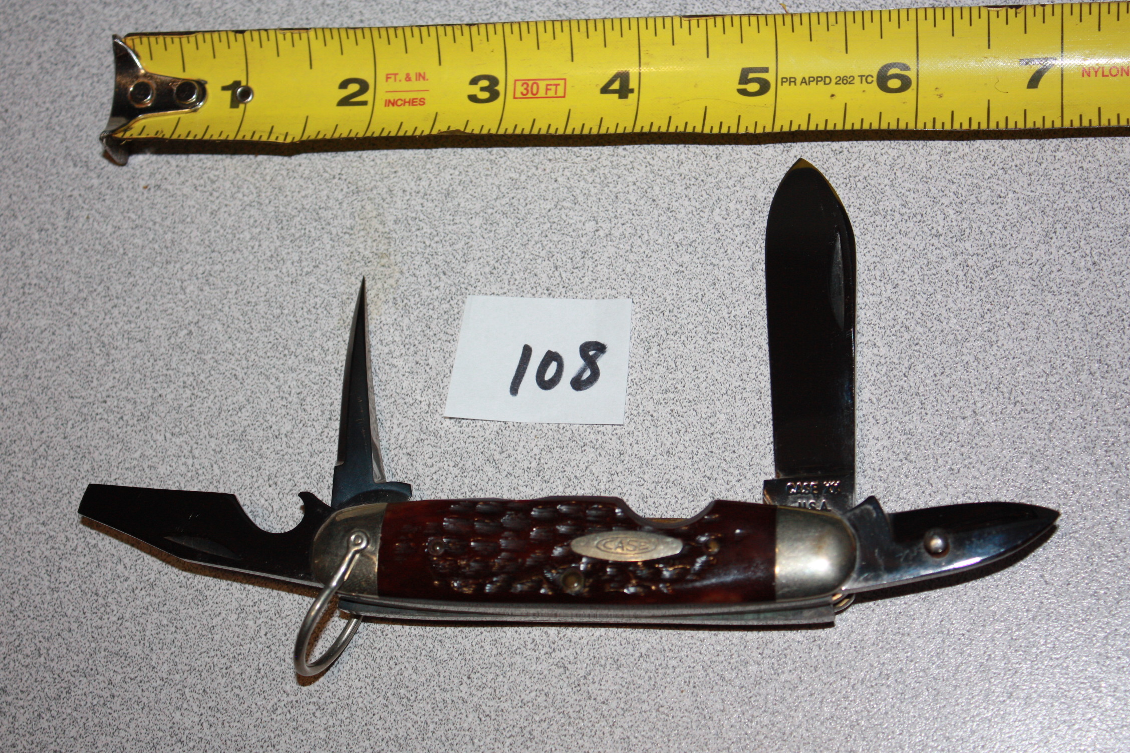Case XX 6445R 7-Dot 4-Blade Redbone Scout Knife | Proxibid