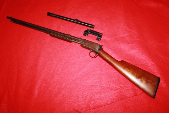 Winchester Model 06 Pump Action .22 Short Long or LR Rifle w/JC Higgins 4x Scope