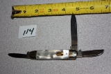 Sharpleigh St Louis M.I. Germany Pearl Handle 3-Blade Pocket Knife