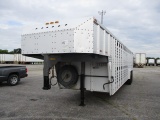 1991 WILSON 30 Ft. Aluminum Gooseneck Livestock Trailer