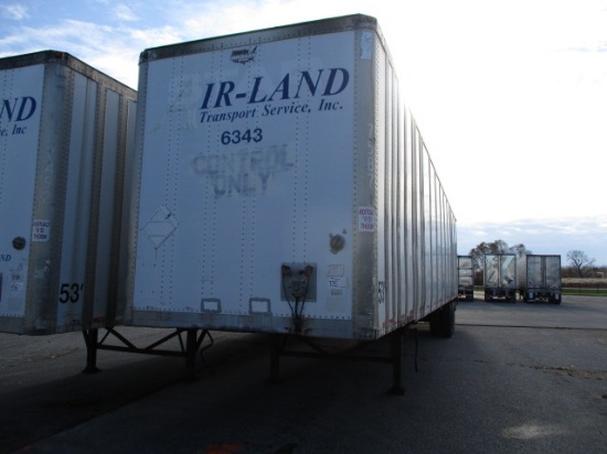2002 WABASH 53 Ft. Aluminum Plate Van