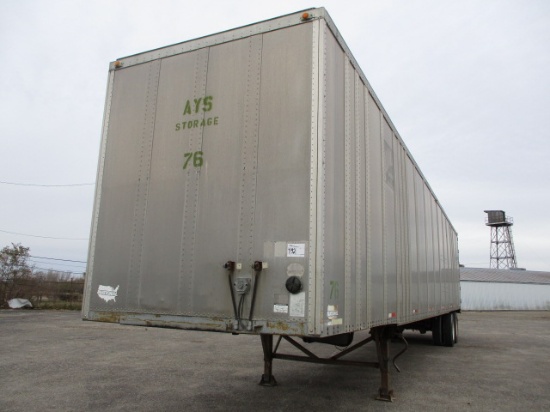 1989 WABASH 53 Ft. Aluminum Plate Van