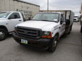 2001 FORD F350 Super Duty Flatbed Truck