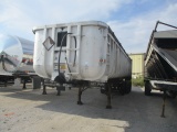 1980 FRUEHAUF DC5 MZ 36 Ft. Frameless Aluminum End Dump