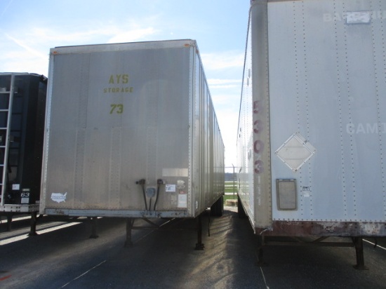 1989 WABASH 53 Ft. Aluminum Plate Van