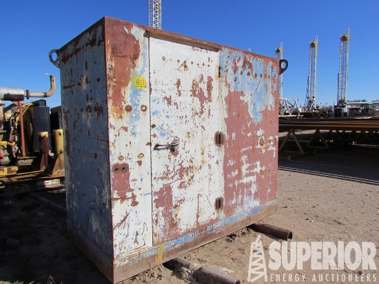4'W x 6'3"H x 8'L Steel Shed w