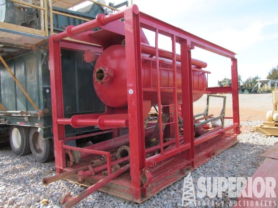4'Dia x 10'H Atmospheric Degasser, Cantilevers Up