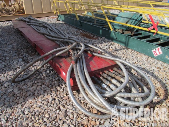 6"H x 3'W x 20'L Suitcase w/1" SS Flex Hyd Hoses,