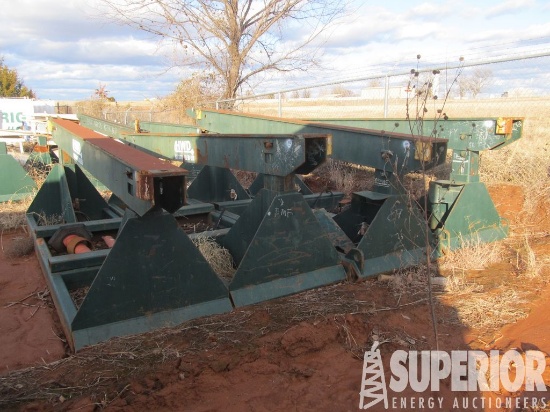 (2) Sets of (2) AMERICAN AUGER Hyd Pipe Racks, Loc