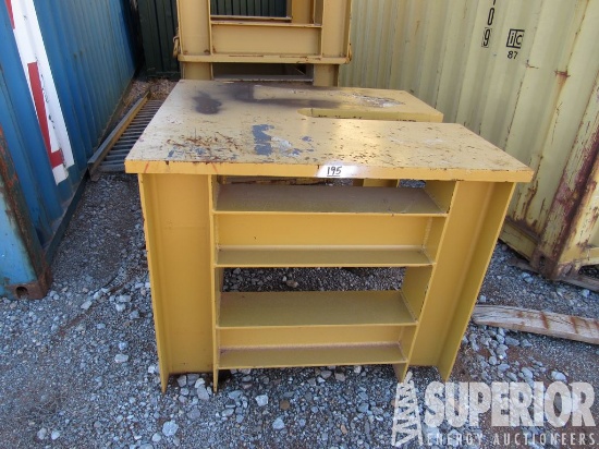 (4) 36"H x 4' x 4' HD Steel Stands w/1-1/2" Thick