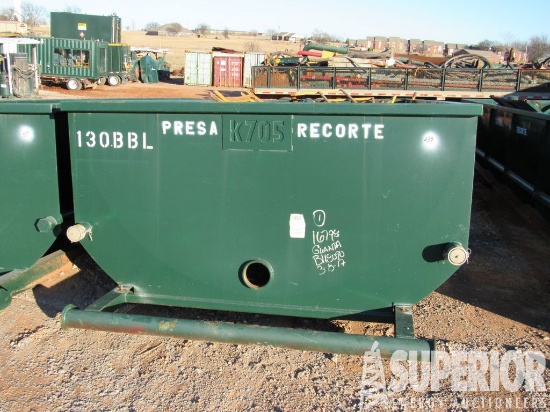 4'H x 8'W x 30'L 130-Bbl Half Round Shale Tank, Sk