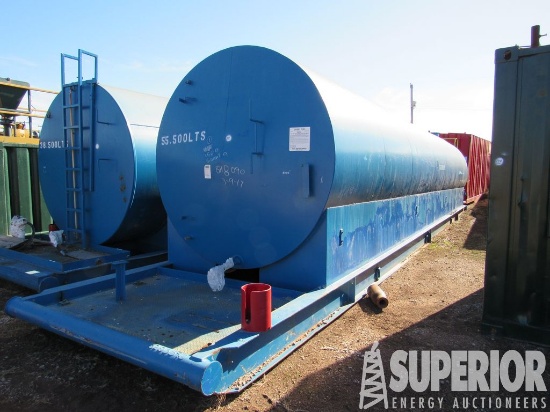 8'Dia x 38'L 13,700-Gal Fuel Tank w/5' Porch Exten