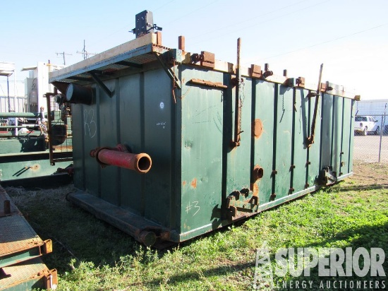 6'6"H x 9'10"W x 17'L 200-Bbl Crimped Steel Mud Ta