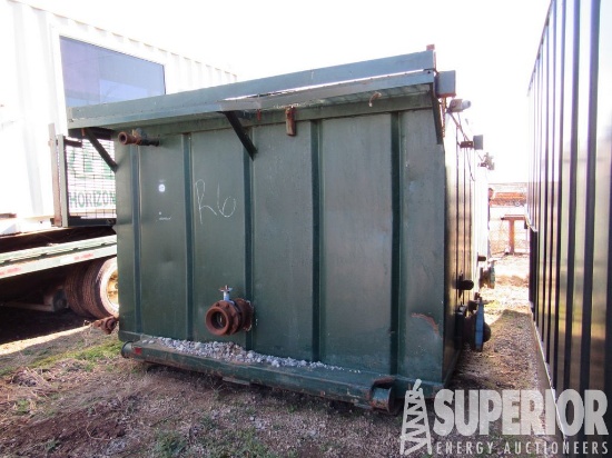 6'6"H x 9'10"W x 17'L 200-Bbl Crimped Steel Mud Ta