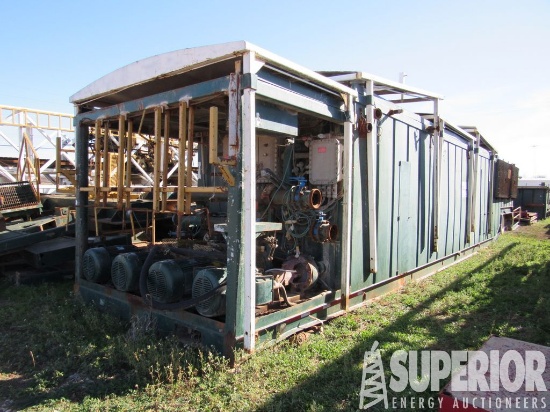 (x) 8'7"H x 10'W x 45'L 625-Bbl Crimped Steel Mud Syst