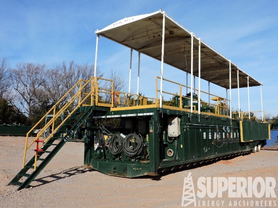 (x) 6'H x 10'W x 46'L 450-Bbl Crimped Steel Mud System