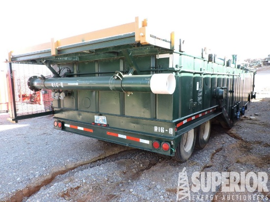 (x) 6'6"H x 10'W x 46'L 500-Bbl Crimped Steel Mud Tank