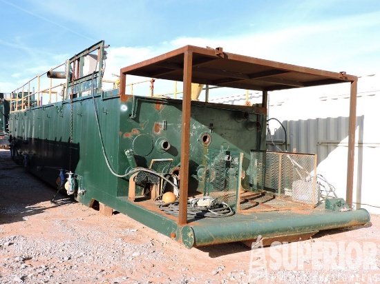 5'3"H x 10'W x 47'L 400-Bbl Mud Tank w/7' Covered